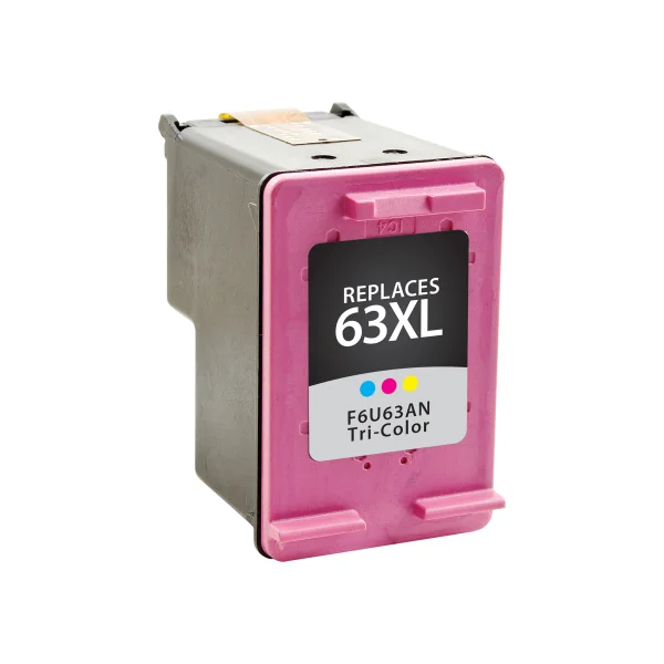 High Yield Tri-Color Ink Cartridge for HP 63XL (F6U63AN)